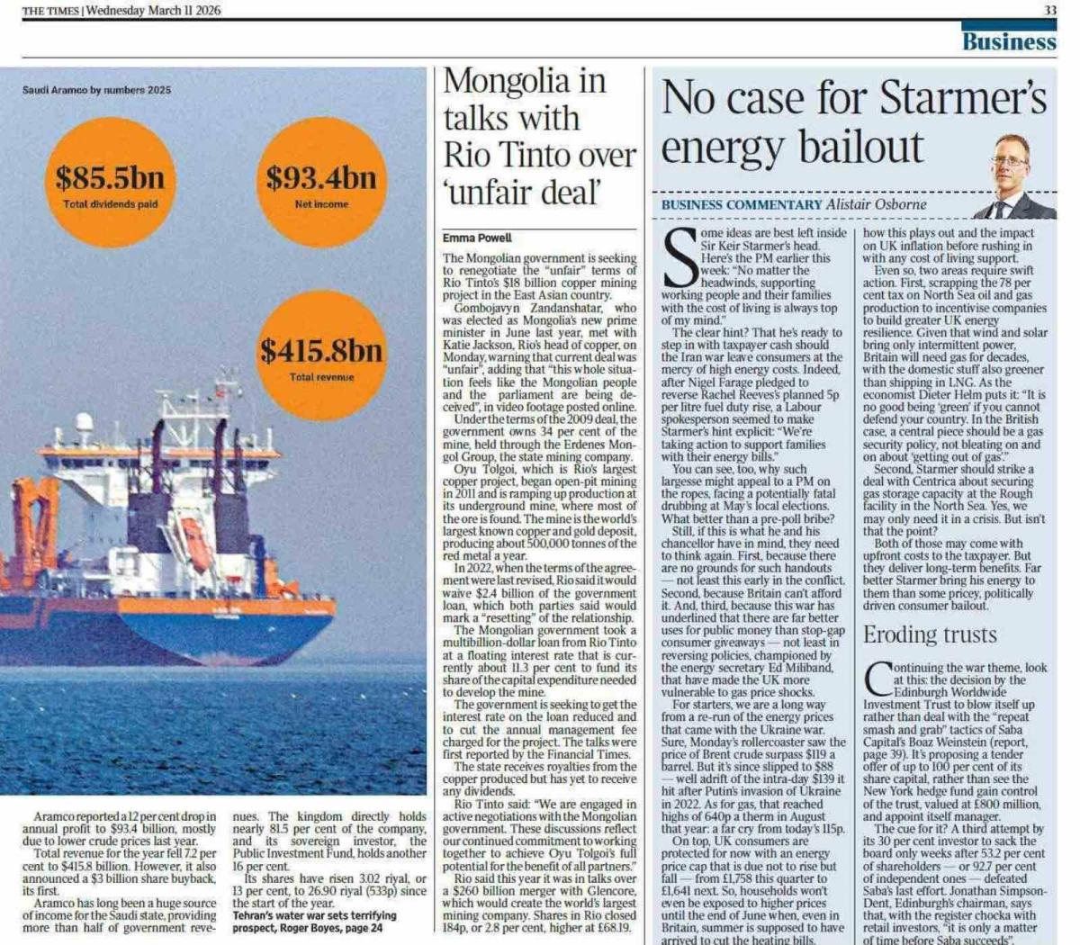 &ldquo;THE TIMES&rdquo; МОНГОЛ УЛСЫН ЕРӨНХИЙ САЙД Г.ЗАНДАНШАТАРЫН БАЙР СУУРИЙГ ОНЦОЛЛОО