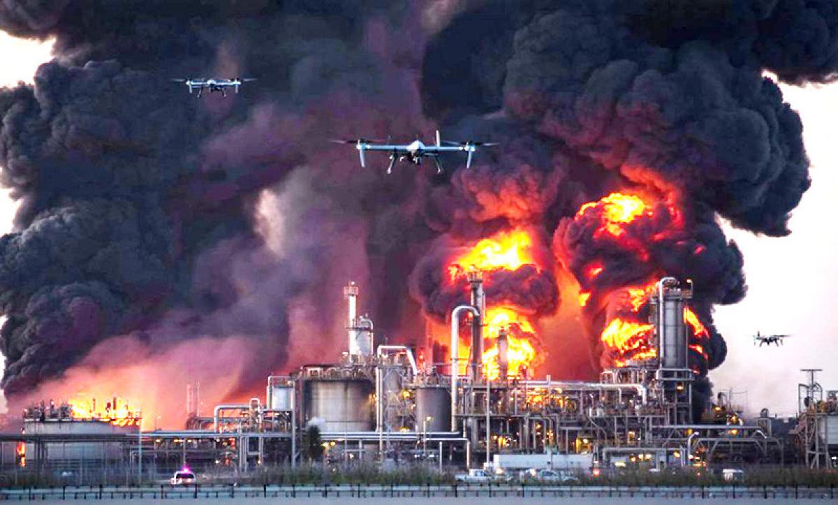 ОРОСЫН НЕФТИЙН БАЙГУУЛАМЖУУД ДРОНЫ ХАЛДЛАГАД ӨРТЖЭЭ