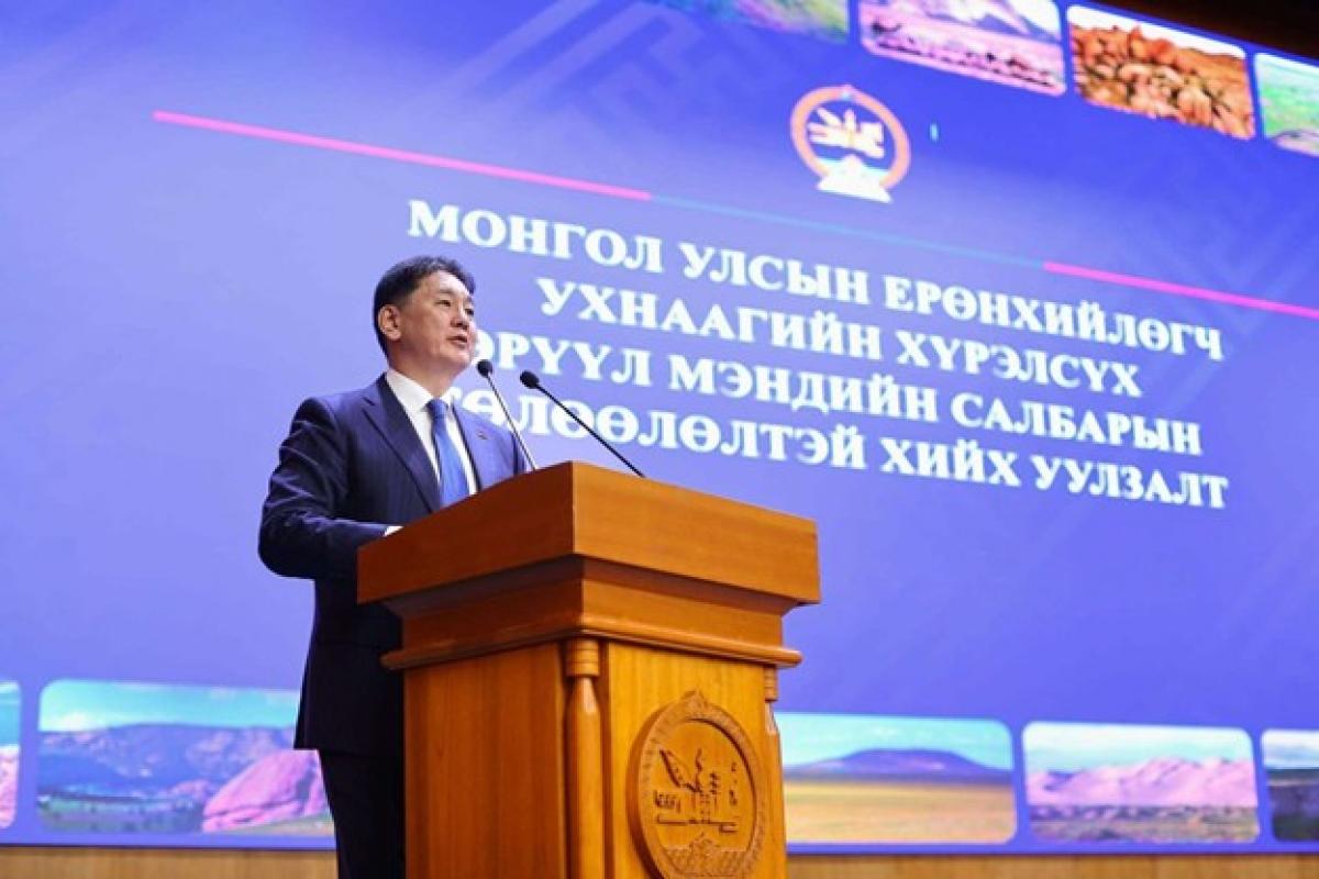 ЕРӨНХИЙЛӨГЧ У.ХҮРЭЛСҮХ ЭРҮҮЛ МЭНДИЙН САЛБАРЫНХАНД ТАЛАРХАЛ ИЛЭРХИЙЛЛЭЭ